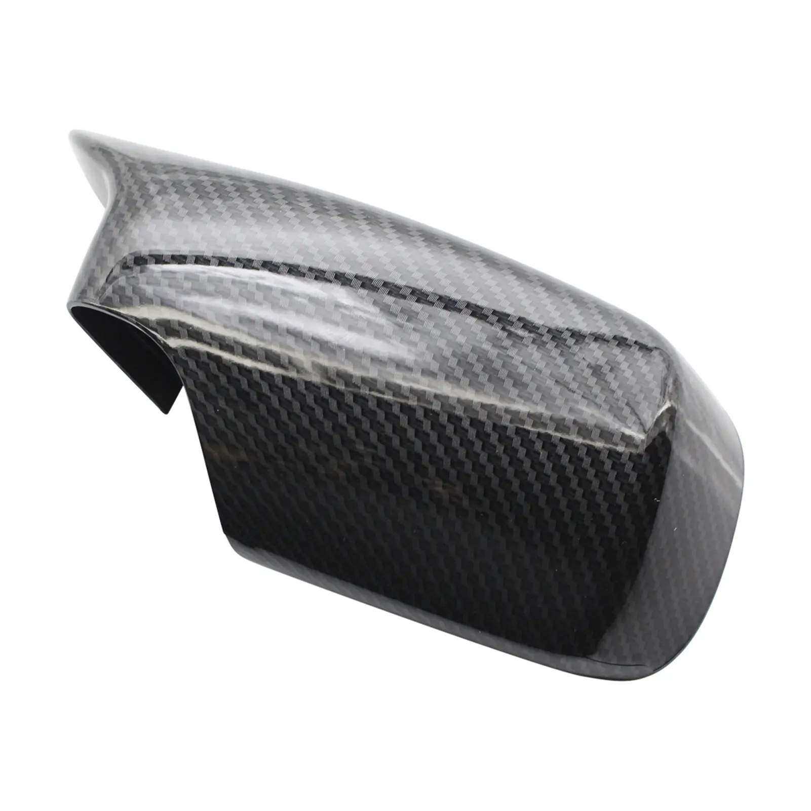 Side Door Mirror Cover Cap L&R Wing Door Rearview Mirror Covers Replacement for BMW E46 1998-2005