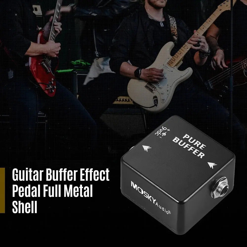 MOSKYAudio PURE BUFFER Guitar Buffer Effect Pedal Full Metal Shell Guitar Parts & Accessories