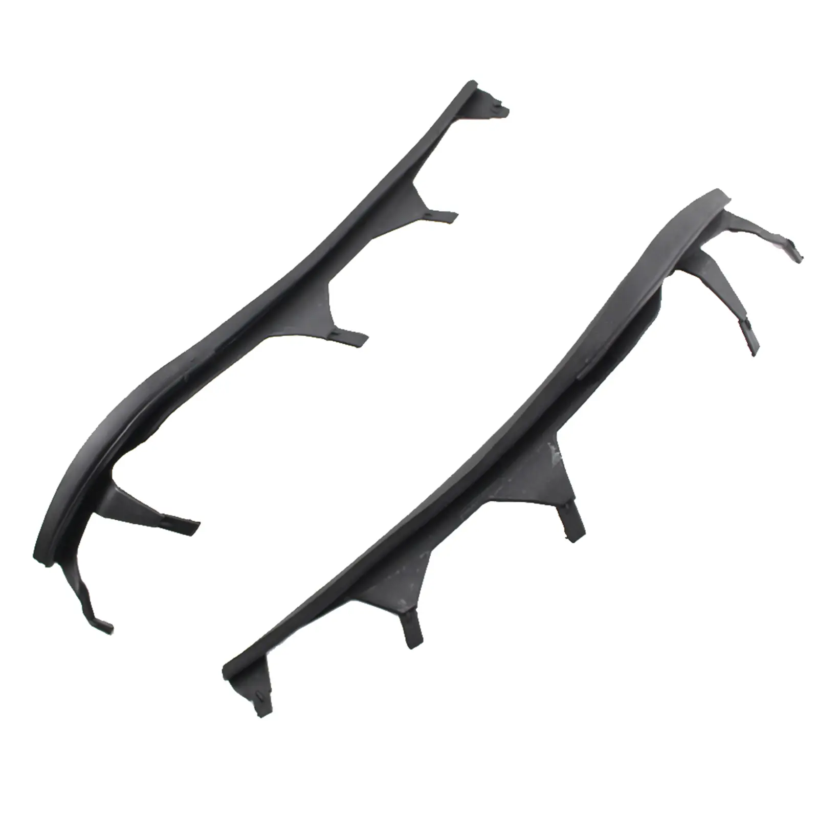 Left & Right One Pair Upper Headlight Cover Strips Replacement for BMW 3 Series E46 02-05(4 door)