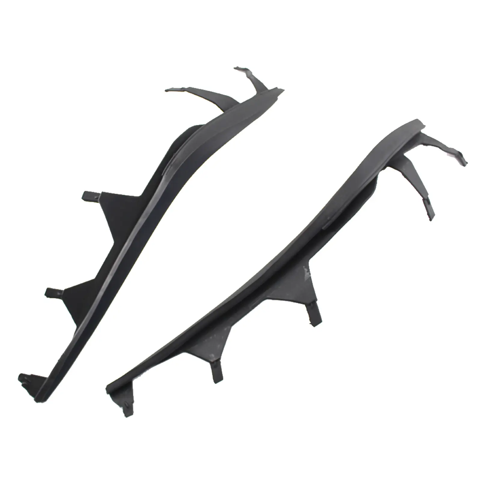 Left & Right One Pair Upper Headlight Cover Strips Replacement for BMW 3 Series E46 02-05(4 door)