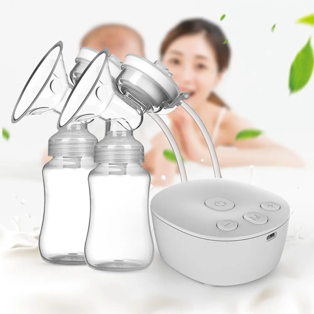 Double Electric Breast Pump Hands Free Breast Pump for Breastfeeding Low Noise Anti-Backflow Comfort Milk Collector BPA-free