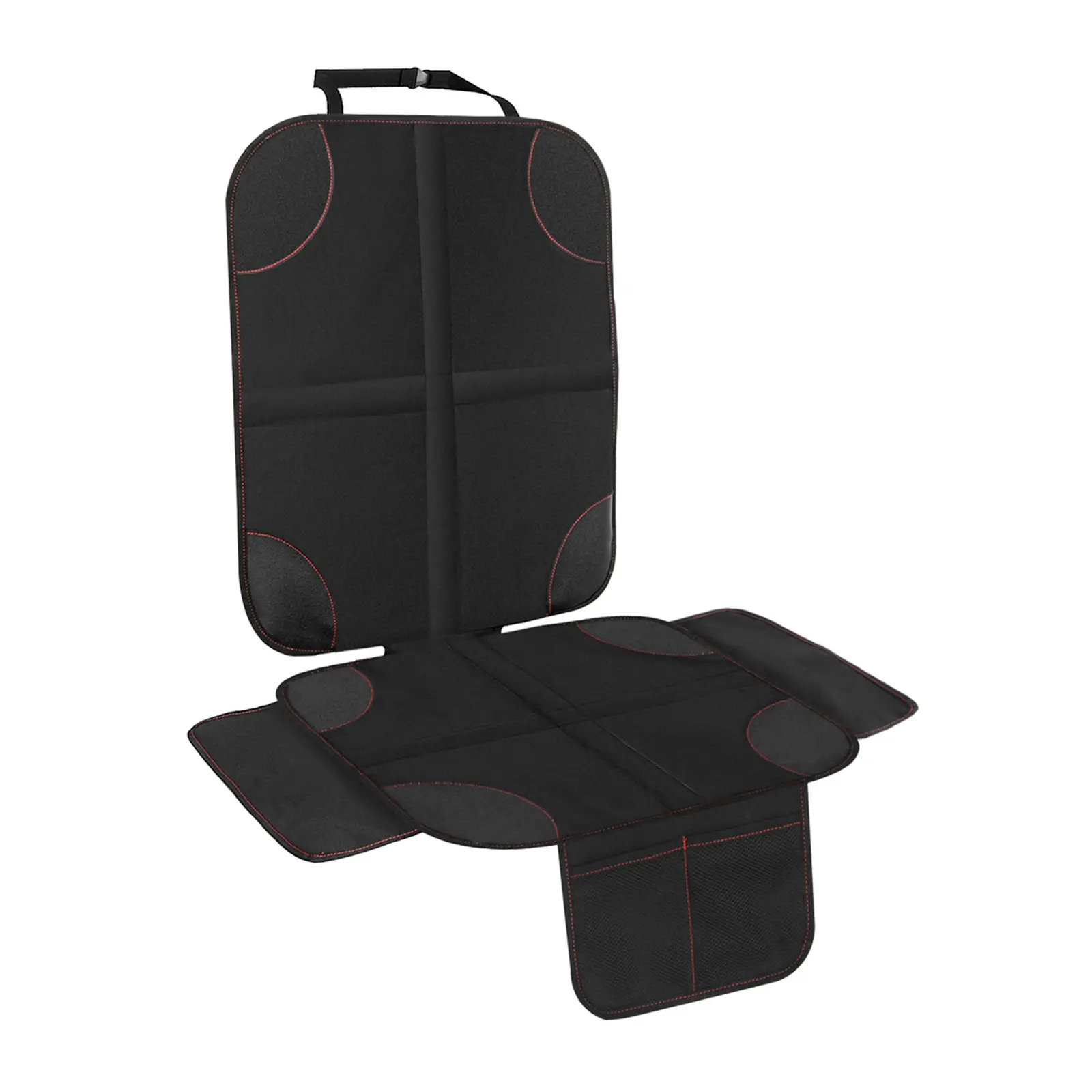Baby Car Seat Protector Slip-Proof Wear-Resistant Back Sexat Cover Mat with Organizer Pocket Child Safety Seat Universal Chair