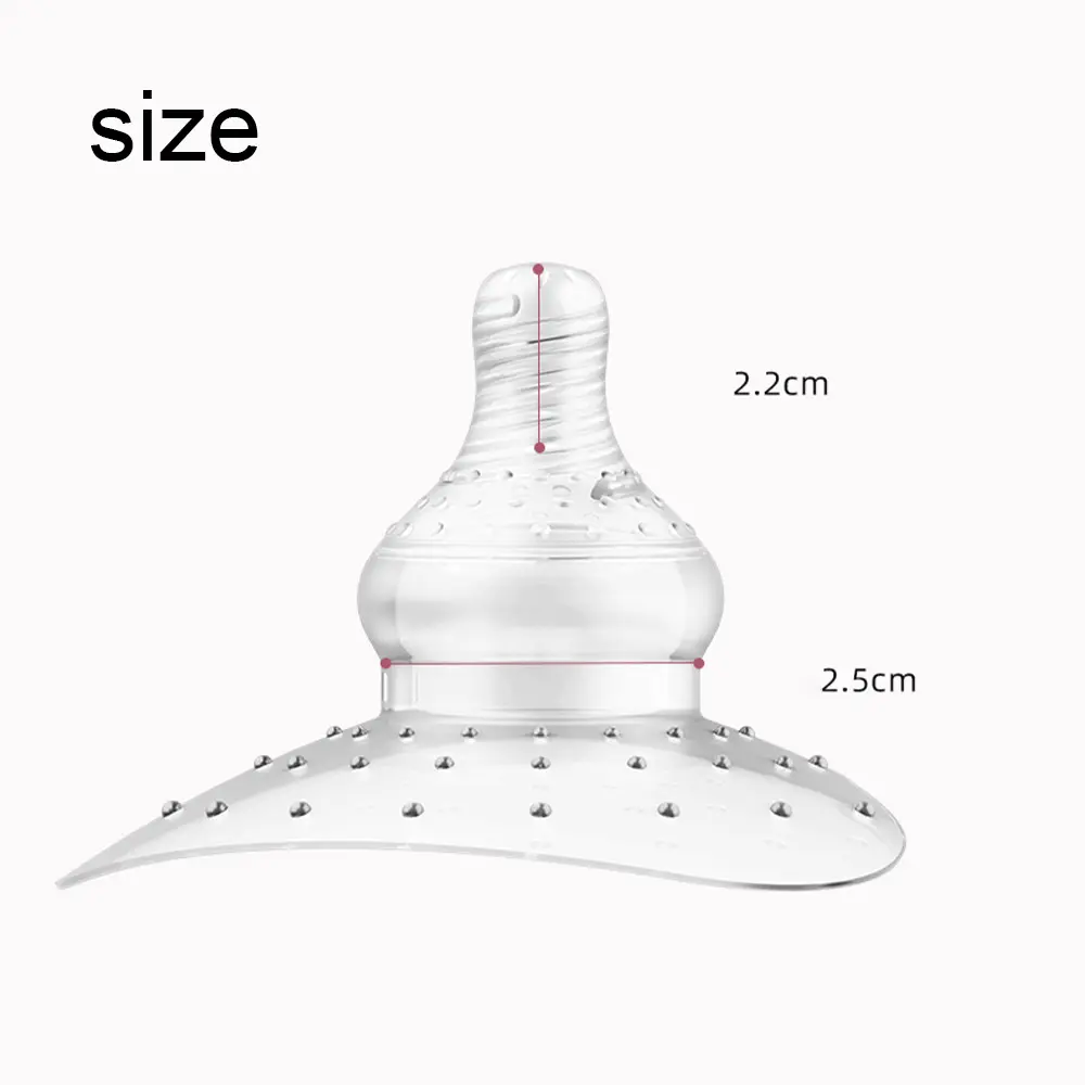 Nipple Shields for Nursing Newborn Nipple Cover for Breastfeeding 25mm Diameter for Latch Difficulties Flat or Inverted Nipples