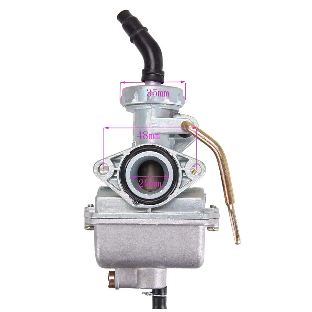 PZ20 Carburetor Carb Fit for 49cc 70cc 90cc 100cc 110cc 125cc Coolster NST Chinese ATV Carburetor Set Metal Material Carburetor