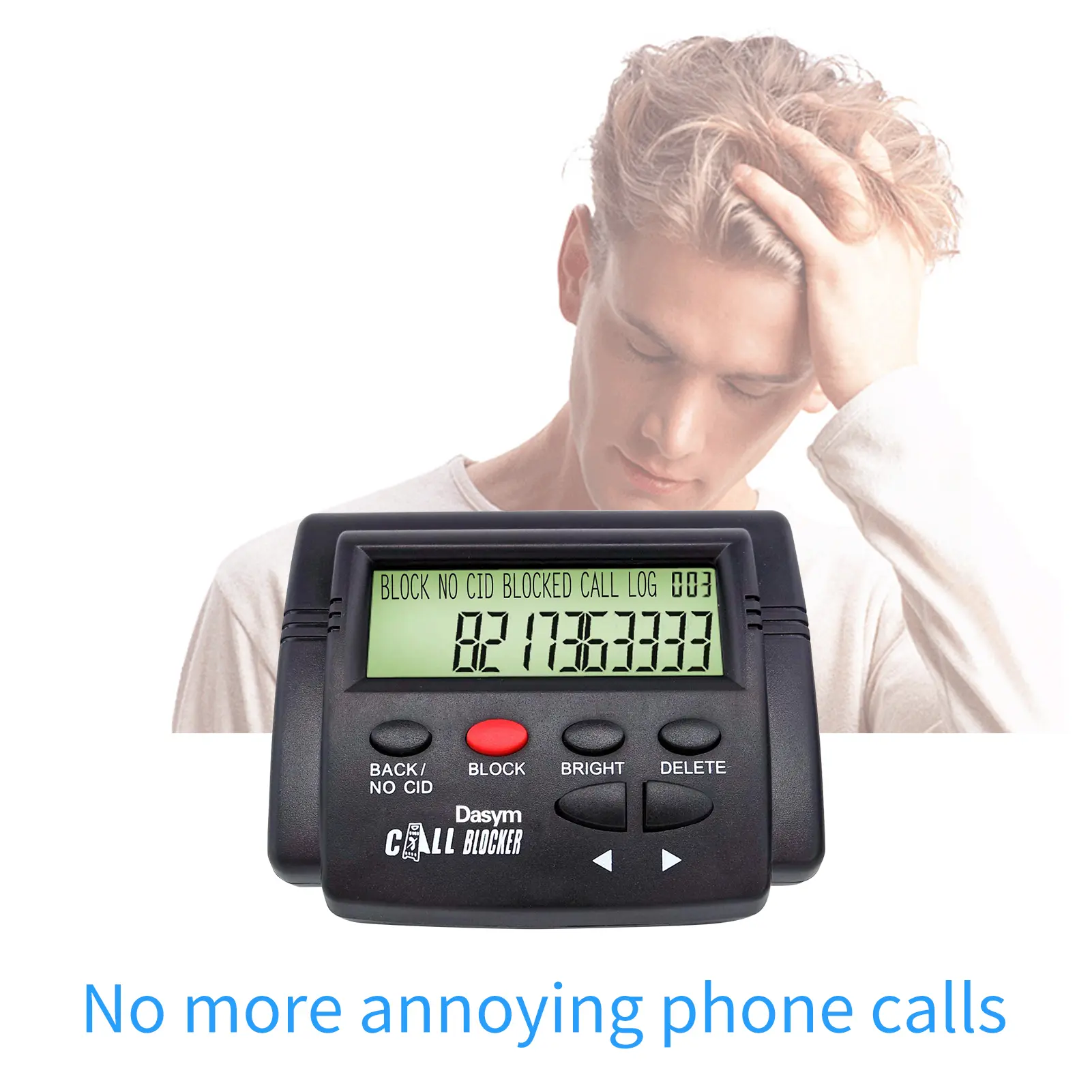 Call Blocker for Landline Phones Telephone 2000 Caller ID Box Blocking One Touch Number Block Device Block Nuisance Calls