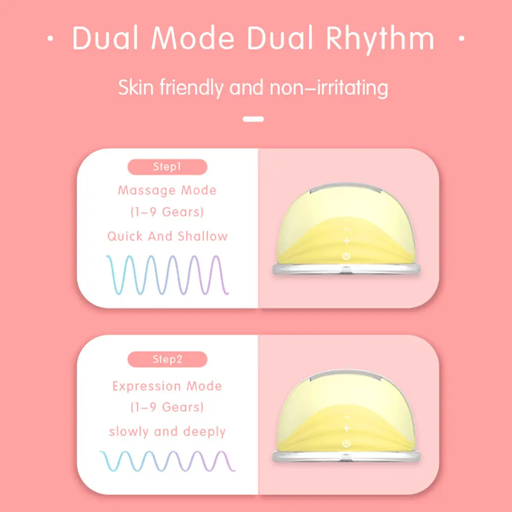 Invisible Wearable Breast Pump Portable Silent Hands Free Electric Breast Pump Milk Puller Comfort Milk Collector BPA-free