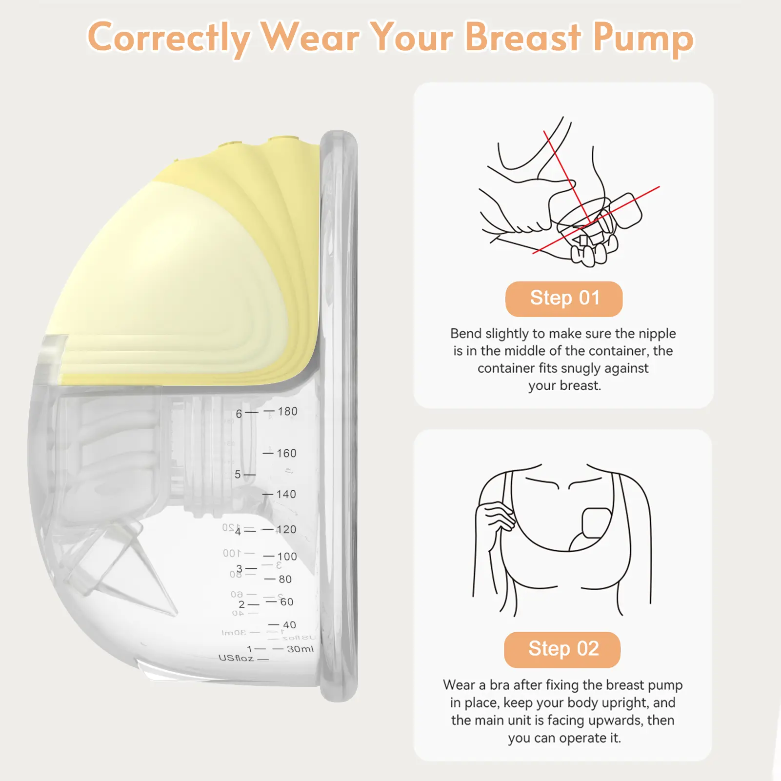 Invisible Wearable Breast Pump Portable Silent Hands Free Electric Breast Pump Milk Puller Comfort Milk Collector BPA-free