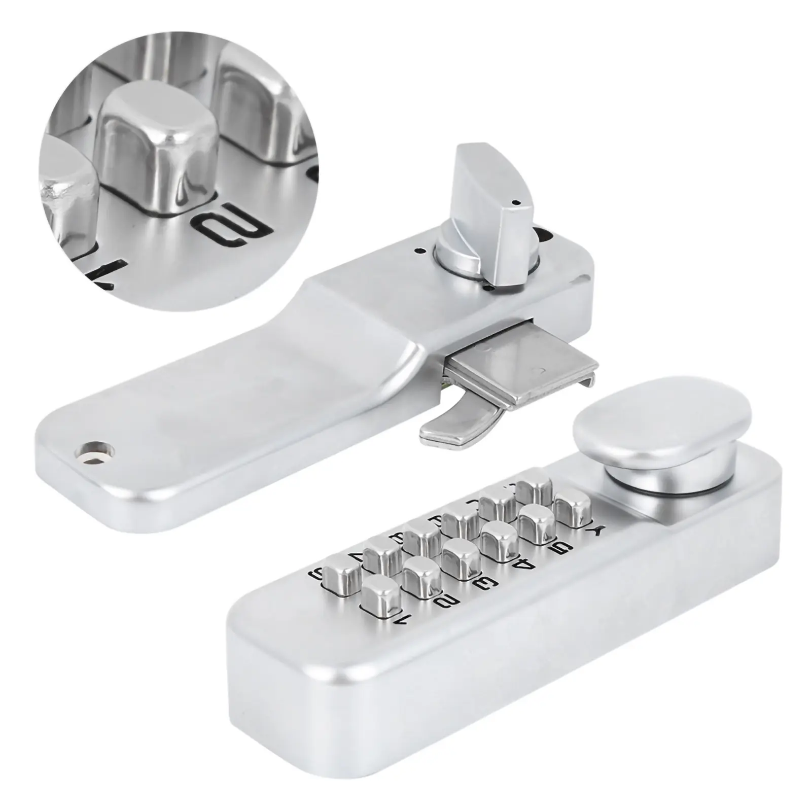 1‑11 Digits Mechanical Combination Lock Sliding Door Keyless Access for Kitchen  Balcony Home Security Sliding Door Lock