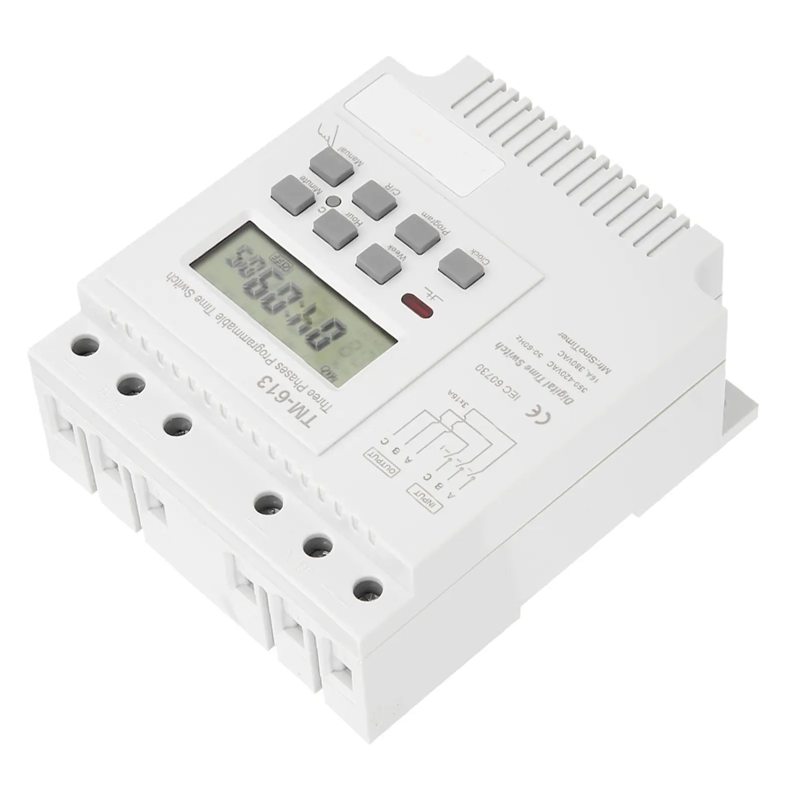 Digital Time Relay  Timer Switch TM-163 Three Phases 380V Smart Digital Weekly Programmable Control Power Timer Switch