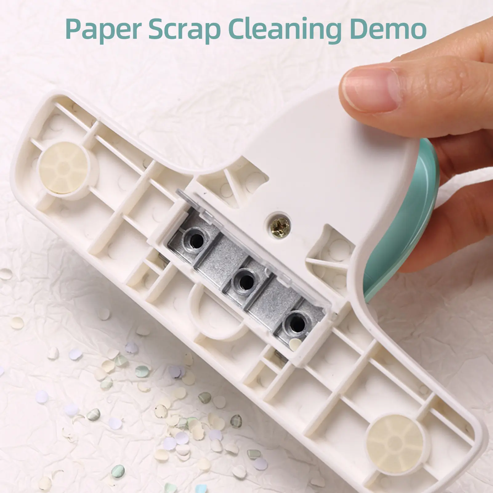 Loose Leaf Hole Punch Daily Planner Adjustable 3 Hole Paper Puncher for A5 A6 A7 Size 8 Sheet Capacity Notebooks Scrapbooking
