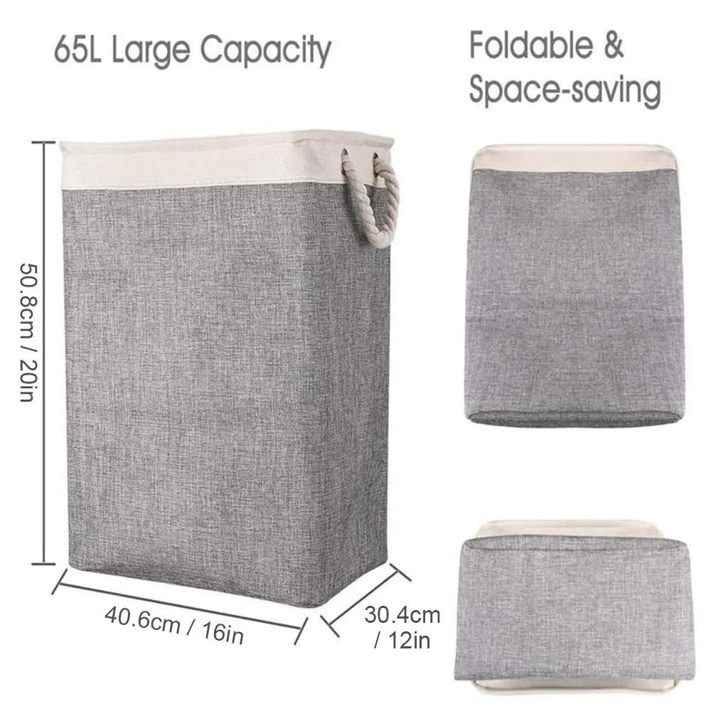 Collapsible Laundry Basket Foldable Baby Dirty Clothes Hamper Practical Cloth Basket for Clothing Storage