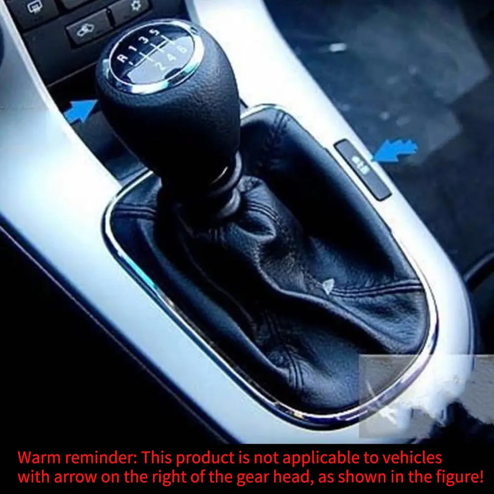 Car Gear Shift Stick Gaiter Boot PU Leather Dust-proof Cover for Chevrolet Cruze 2008-2012 without OFF Button Beside Shift Lever