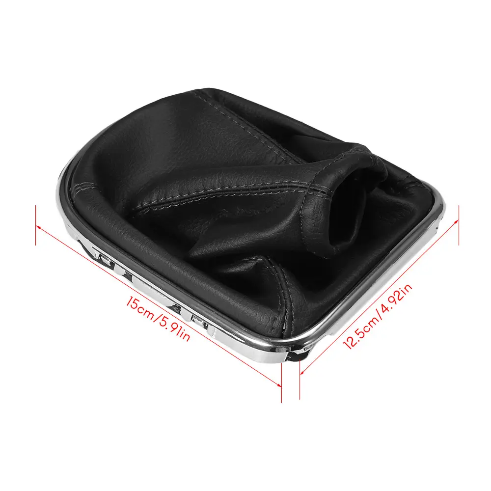 Car Gear Shift Stick Gaiter Boot PU Leather Dust-proof Cover for Chevrolet Cruze 2008-2012 without OFF Button Beside Shift Lever