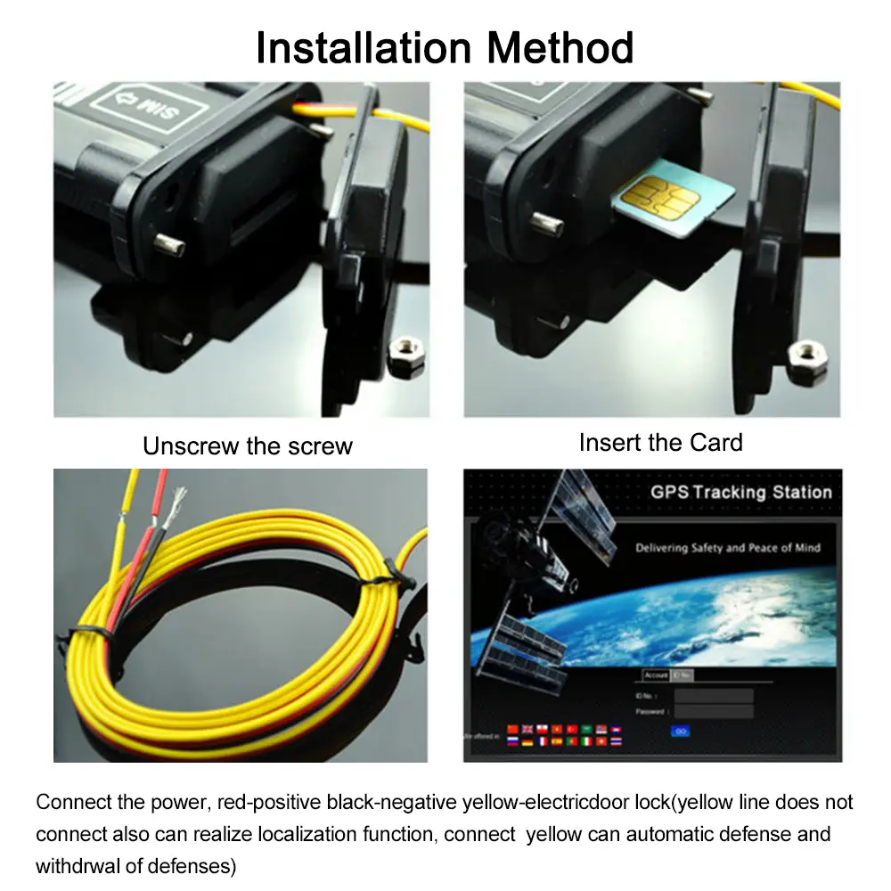 Waterproof Vehicle GPS Tracker Real-time Locator GPS/GSM Global Real Time Tracking Device for Vehicle Car Motorcycle