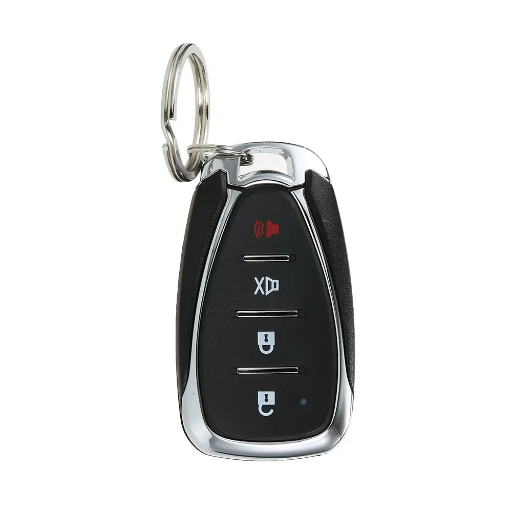 Universal Car Vehicle Security System Burglar Alarm Protection Anti-theft System 2 Remote with Siren Wiring Harness Programmable