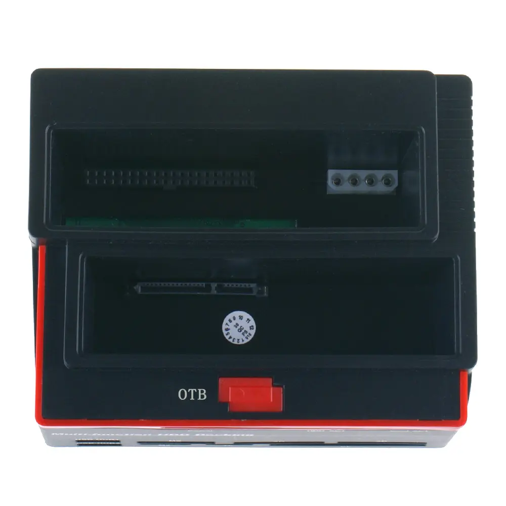 Hard Drive Docking Station USB 2.0 to SATA External HDD with 2-Port Hub, Offline Clone Function for 2.5 Inch & 3.5 Inch HDD SSD