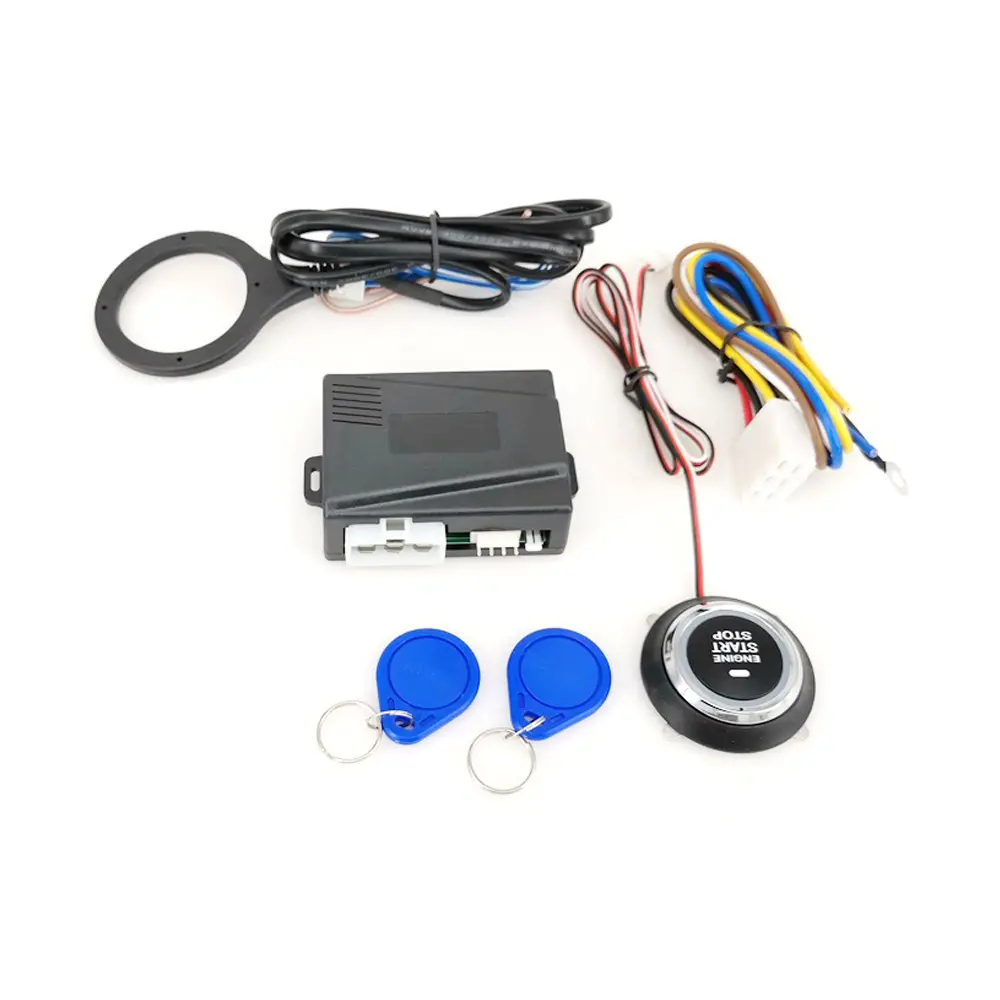 12V Car Engine Push Starts Button Ignition Starter Keyless Engine Starts Stop System Push Button Starts Stop Button