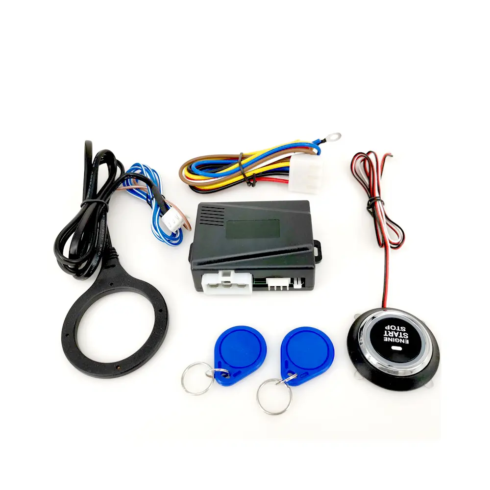 12V Car Engine Push Starts Button Ignition Starter Keyless Engine Starts Stop System Push Button Starts Stop Button