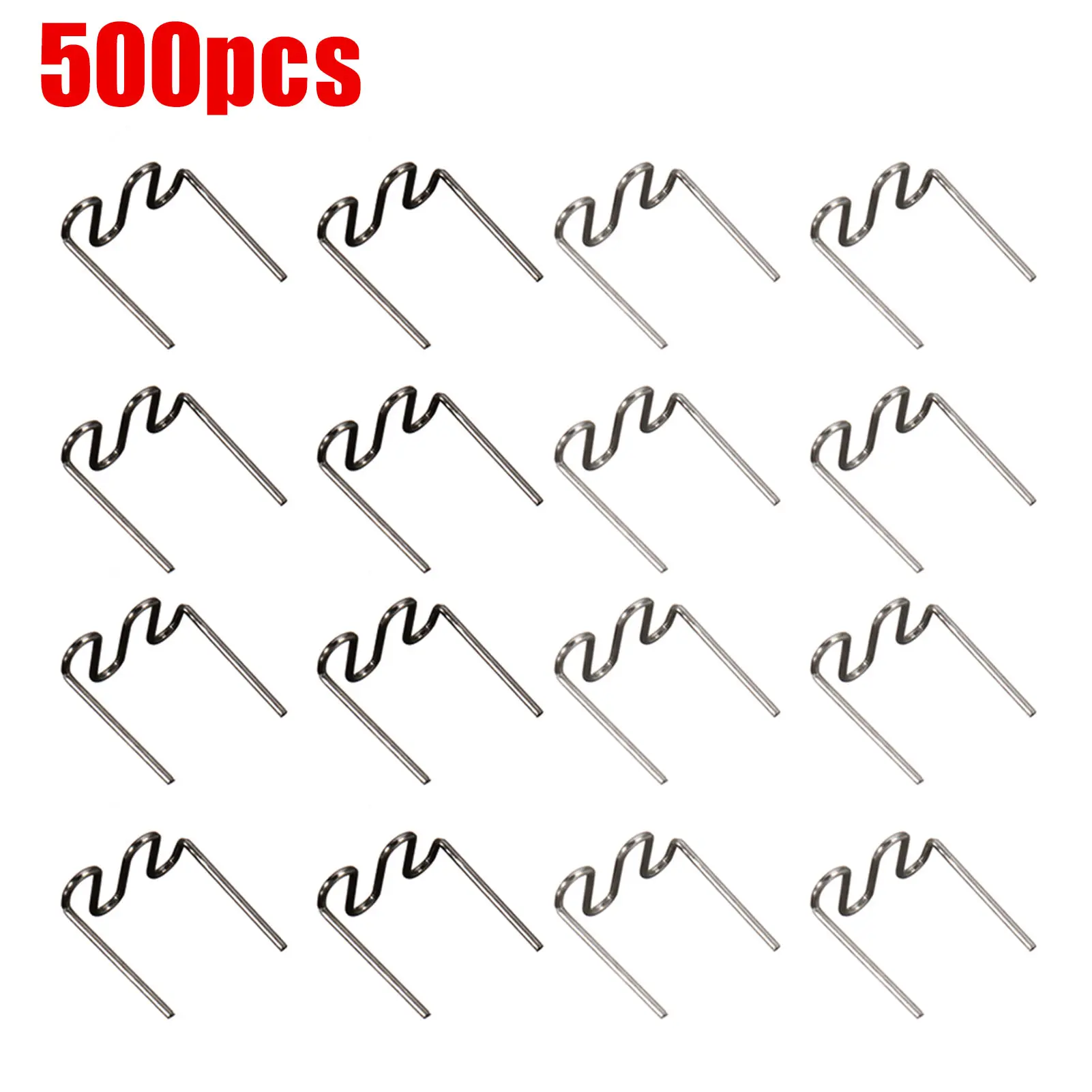 500pcs Plastic Repair Machine Welding Hot Stapler Pre Cut Waves Staple 0.6mm/0.8mm Big Waves Car Bumper Repair Waves Staple