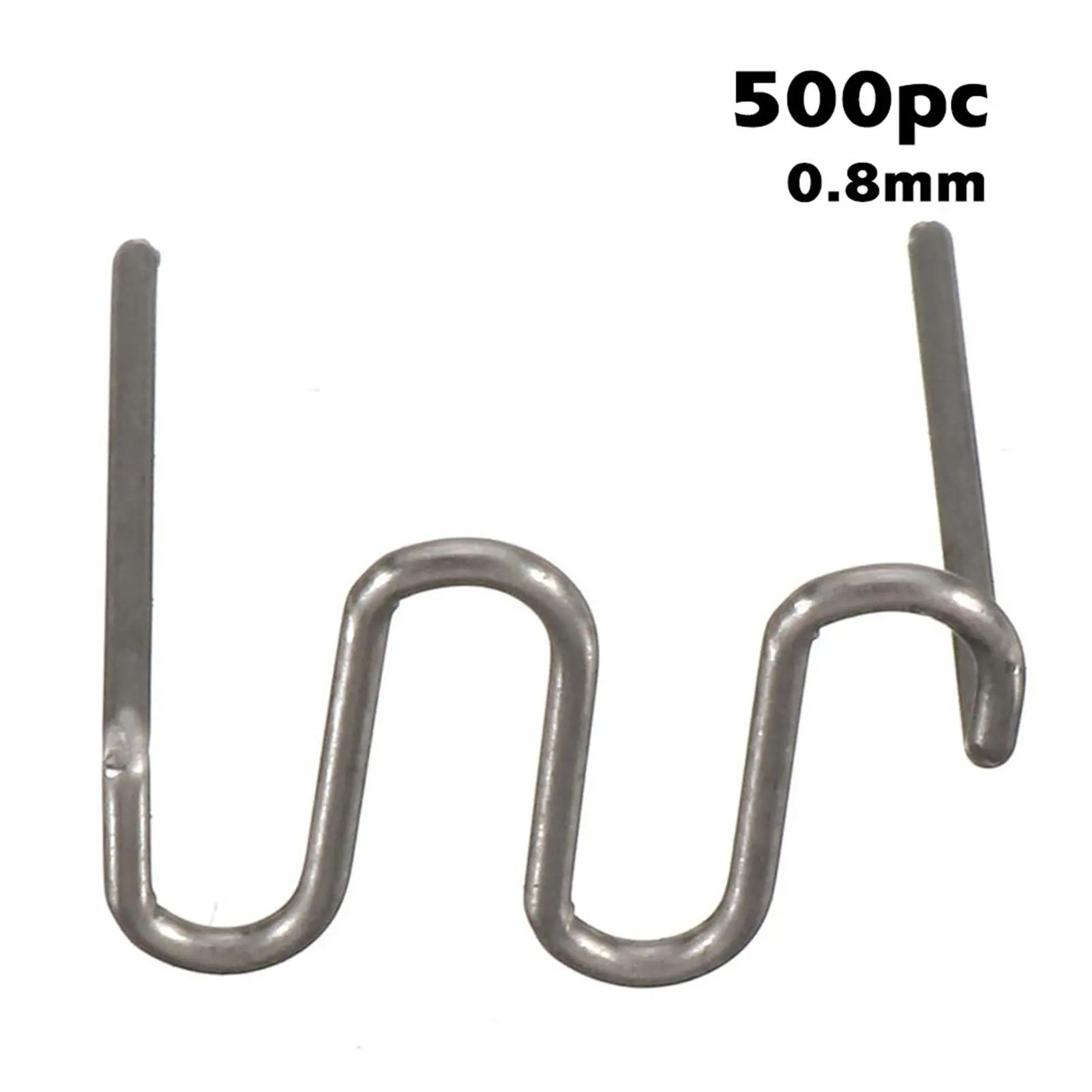 500pcs Plastic Repair Machine Welding Hot Stapler Pre Cut Waves Staple 0.6mm/0.8mm Big Waves Car Bumper Repair Waves Staple