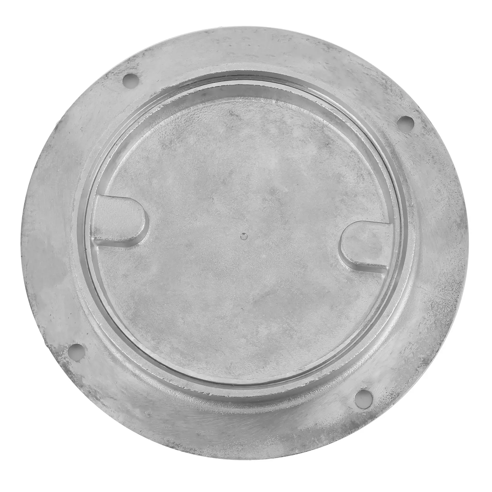 4in 316 Stainless Steel Deck Cover Plate with Hole Key for Yacht Marine Hardware Accessory Deck Plate Stainless Steel Deck Plate