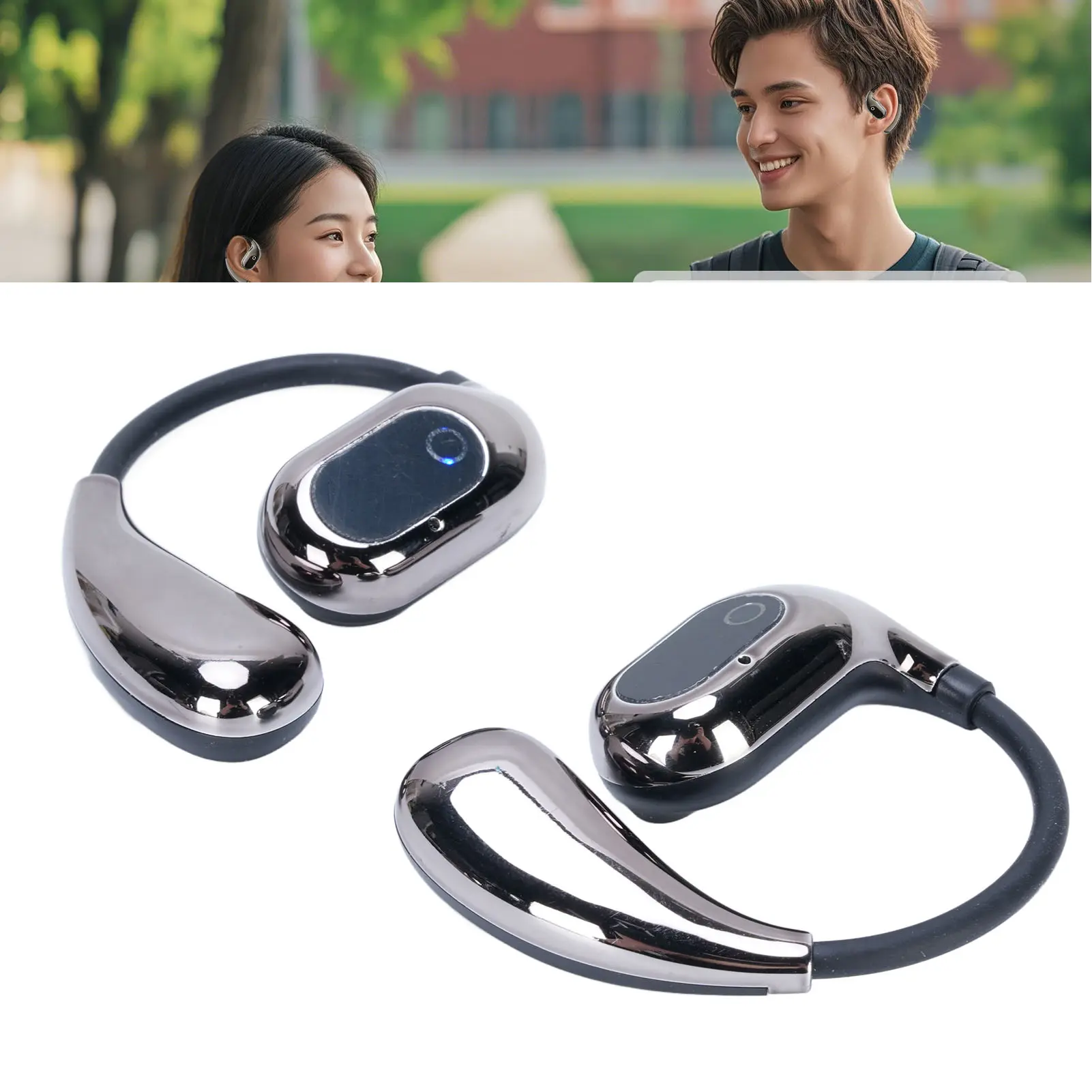 AI Language Translation Earbuds Two Way Translation Bluetooth Translation Earbuds 138 Languages Support Ergonomic for Business