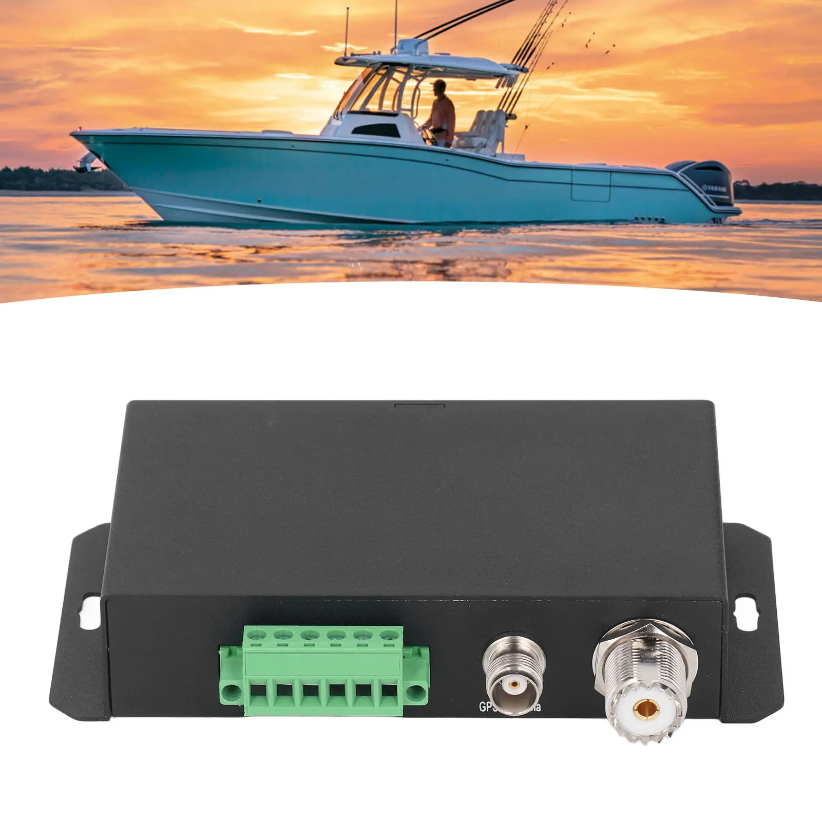 Marine AIS GPS Receiver for HAR‑100 AIS Receiver Dual Channel 10 to 35V  38400 Bps Sensitive Accurate GPS Receiver for Boat