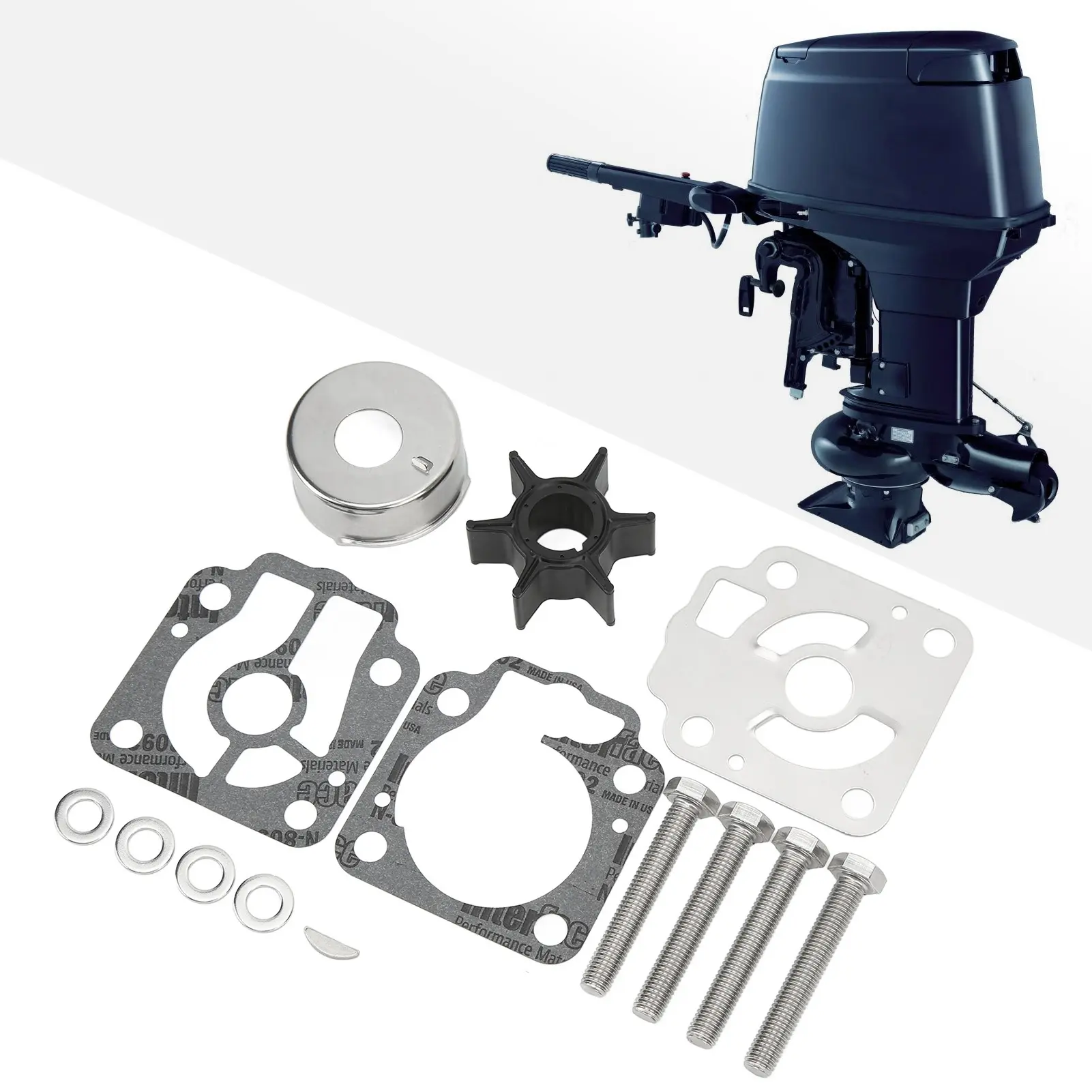Impeller Repair Kit 3T5‑87322‑3 Replacement for  Tohatsu 40/50  3T5‑87322‑ Boat Engine Parts