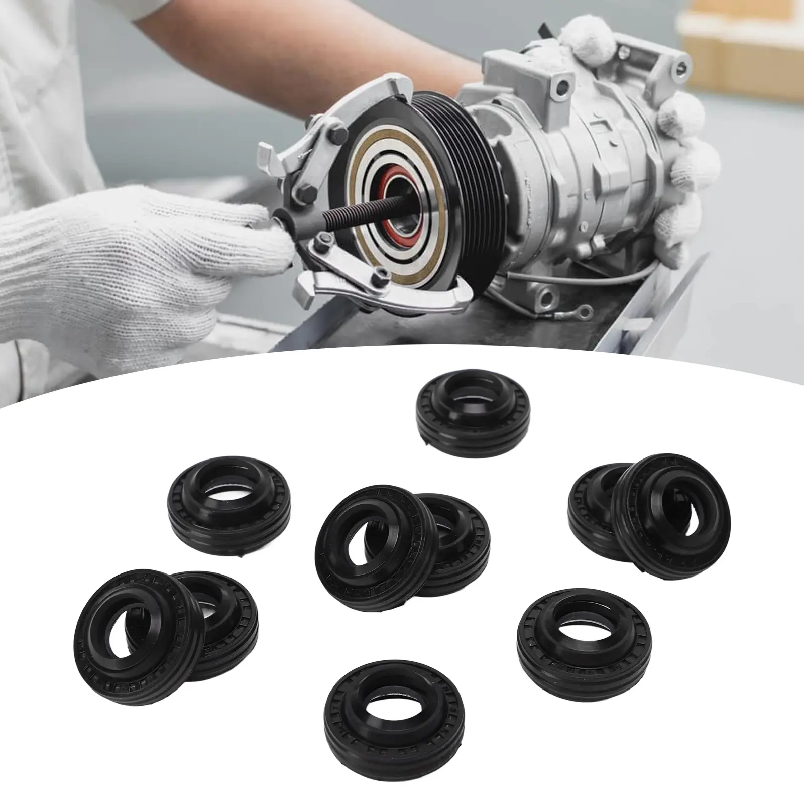 Compressor Output Shaft Oil  Kit Anti Aging Strong Sealing Wear Proof AC Compressor Shaft  for MSC90 Compressor