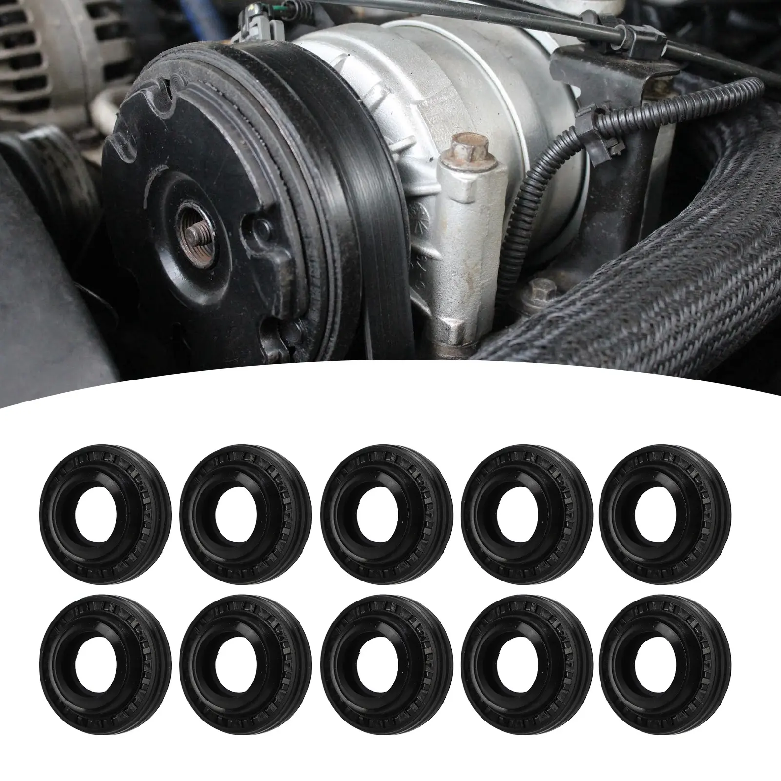 Compressor Output Shaft Oil  Kit Anti Aging Strong Sealing Wear Proof AC Compressor Shaft  for MSC90 Compressor