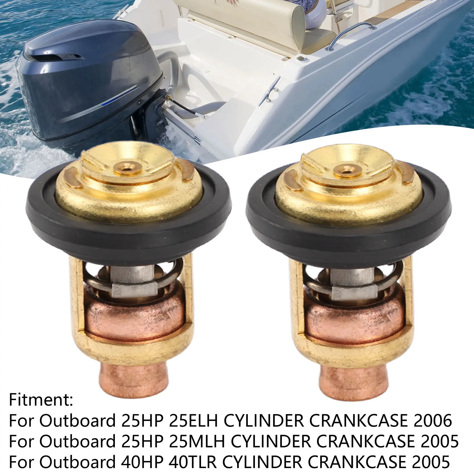 Motor Thermostat 6E5 12411 30 00  Heat Resistant Outboard Thermostat for Outboard 40HP Outboard Motor Thermostat