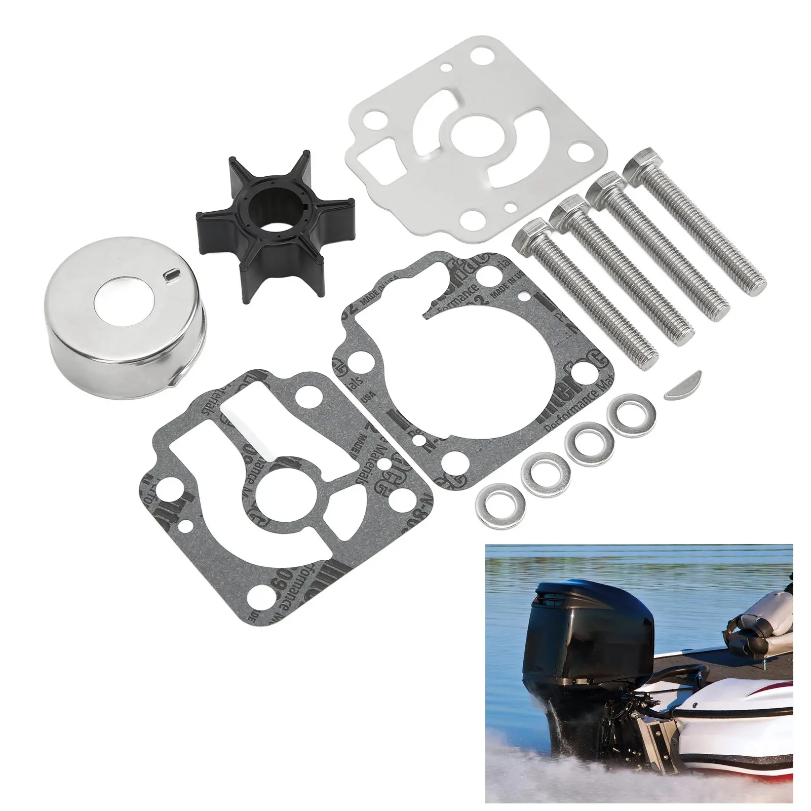 Impeller Repair Kit 3T5‑87322‑3 Replacement for  Tohatsu 40/50  3T5‑87322‑ Boat Engine Parts