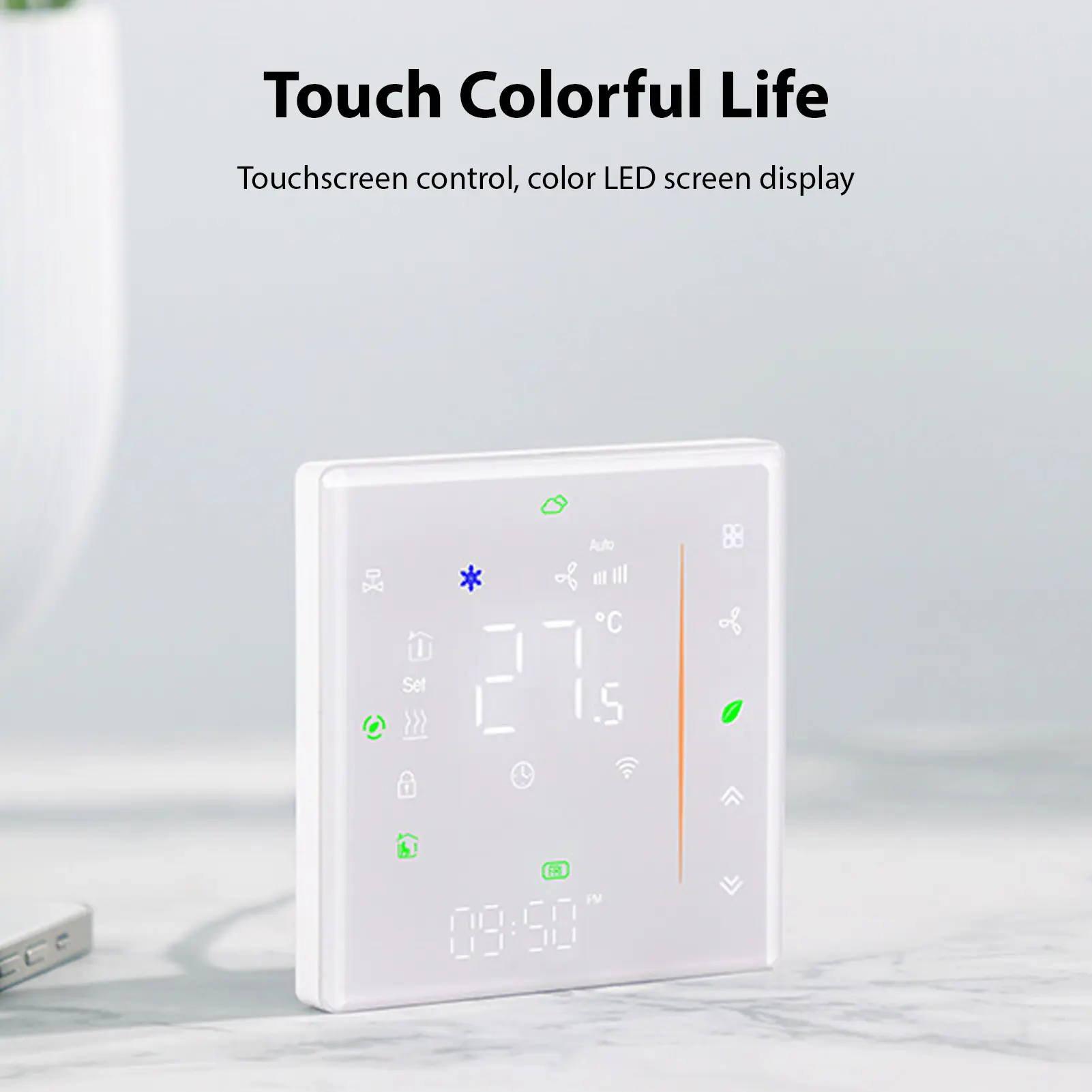 Conditioner Thermostat Temperature Controller Programmable Panel for Central AC System Fan Coil Unit Cooling System Adjuster