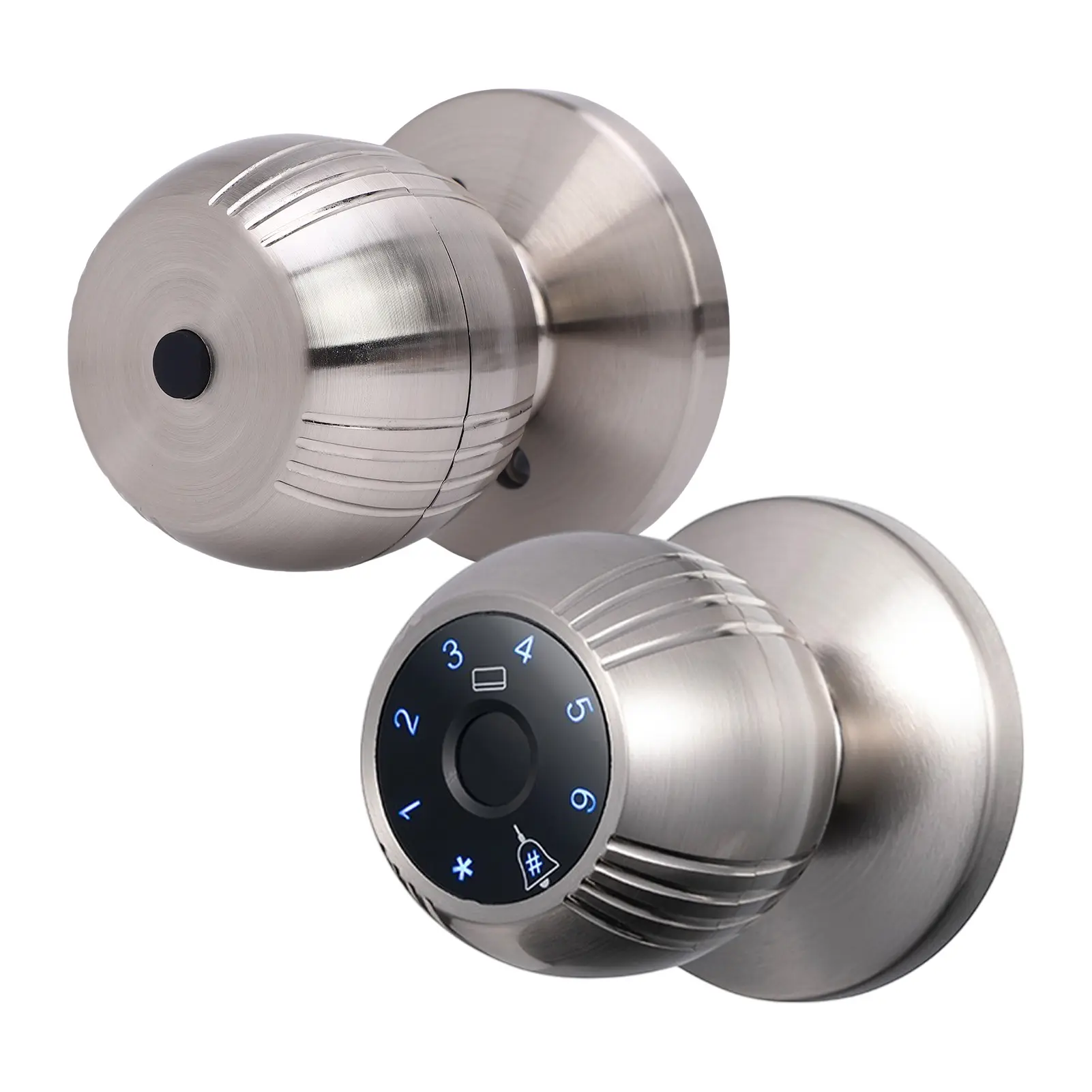 Smart Lock Keyless Entry Door Lock Fingerprint Door Knob TY App Remote Access BT 5-in-1 Fingerprint/Password/Card/Key/App Door L