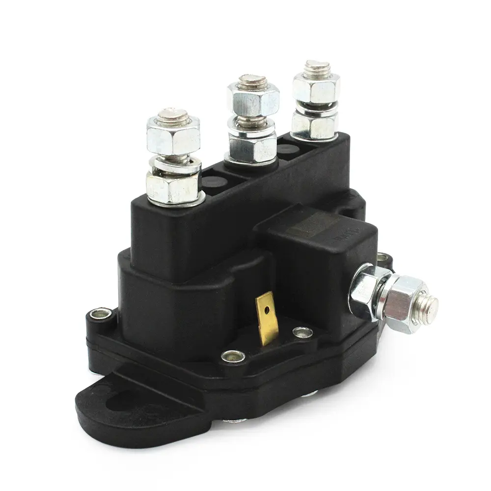 RELAY WINCH MOTOR REVERSING SOLENOID SWITCH 12 VOLT RELAY WINCH MOTOR REVERSING SOLENOID 5/16"-24 Threaded Studs for Motor
