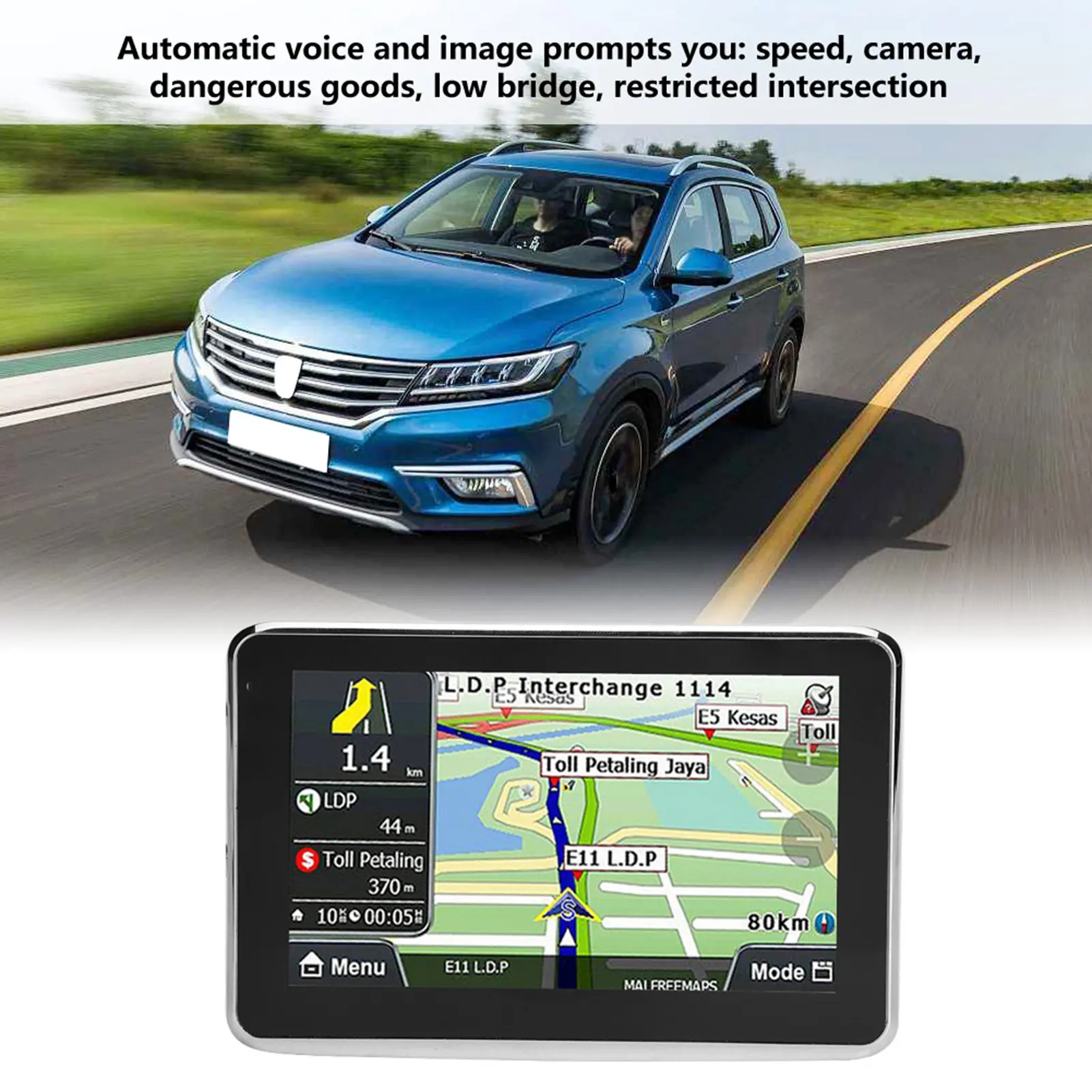 5 Inch GPS Navigation  5 Inch  Car Navigator GPS Navigation DDR256M 8G MP3 FM Europe Map  1 GPS Navigator