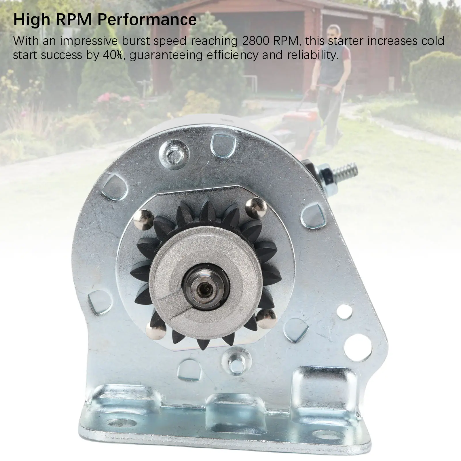 Lawn Mower Starter Efficient  Fit Heat Proof Lawn Mower Engine Starter 16 Teeth Steel for Repair Replacement for 390838