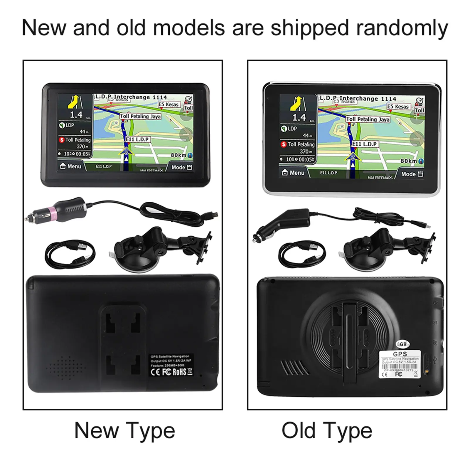 5 Inch GPS Navigation  5 Inch  Car Navigator GPS Navigation DDR256M 8G MP3 FM Europe Map  1 GPS Navigator