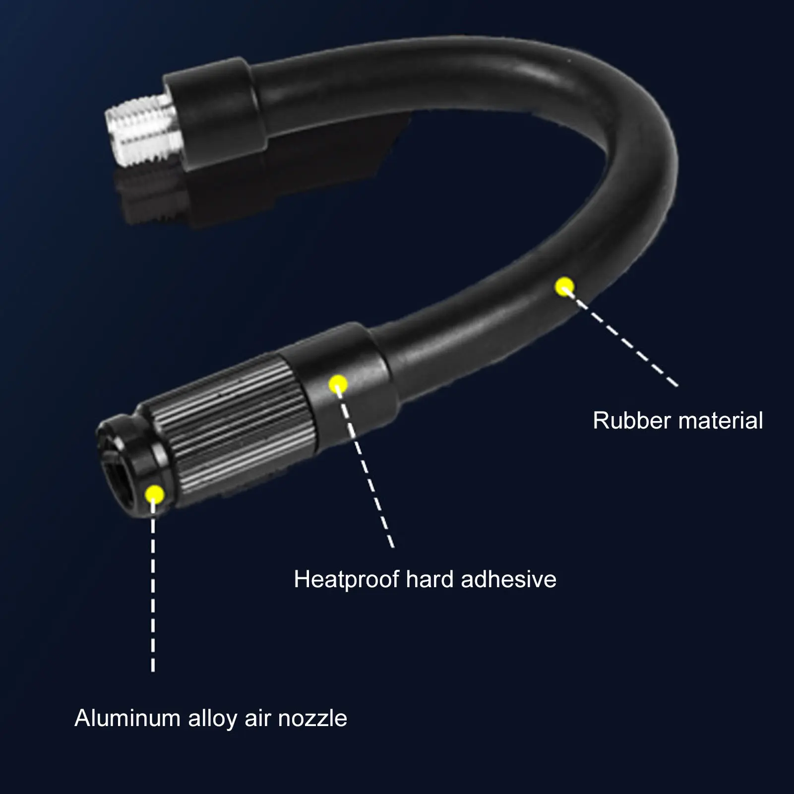 Car Tire Air Pump ABS PC 120PSI Digital Display Efficient Cordless Tire Inflator Compact LED Light 2000mAh for Motorcycle
