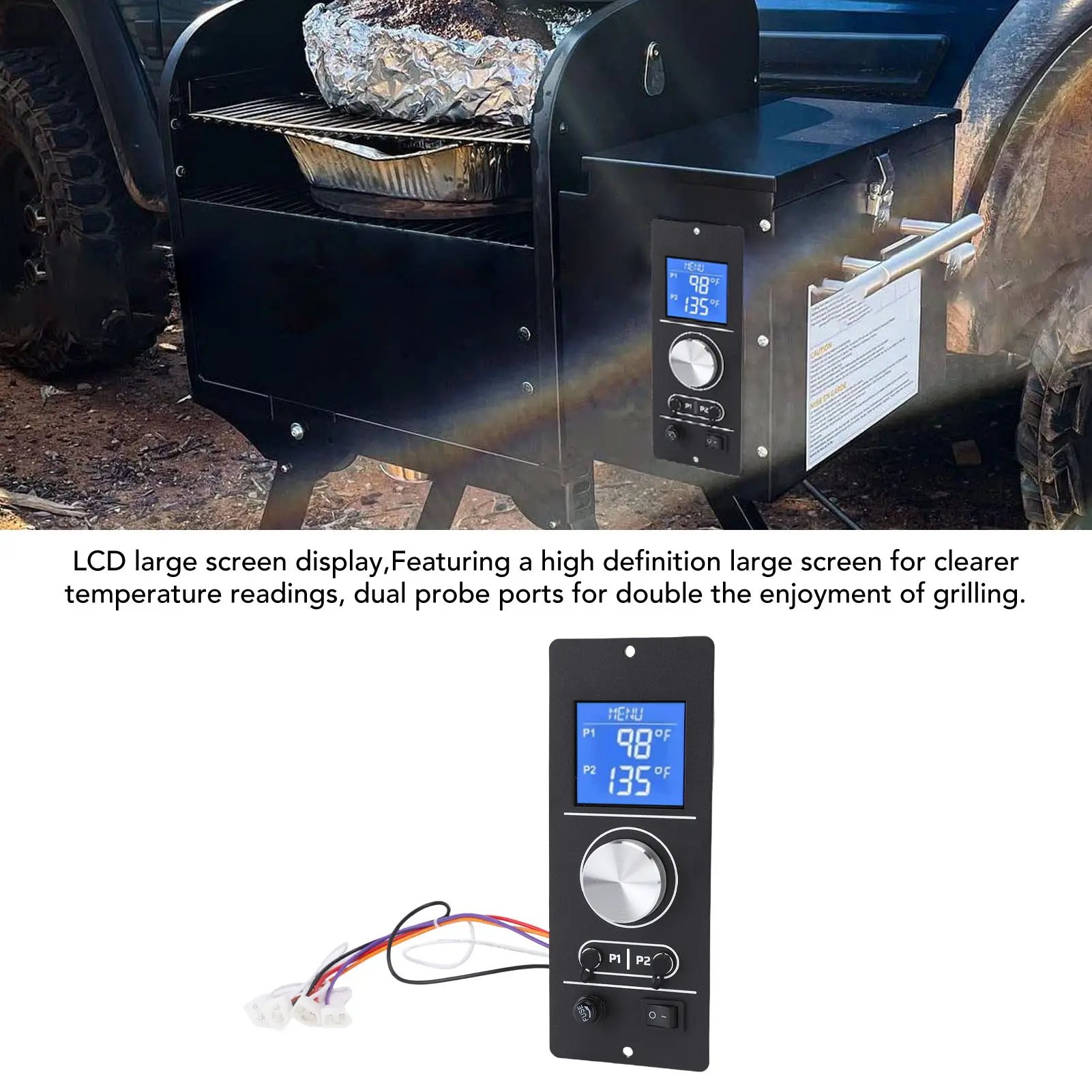 PID Pellet Grill Controller Replacement for SGX DLX XT Pellet Grill BBQ Digital Temperature Control Board Upgrading