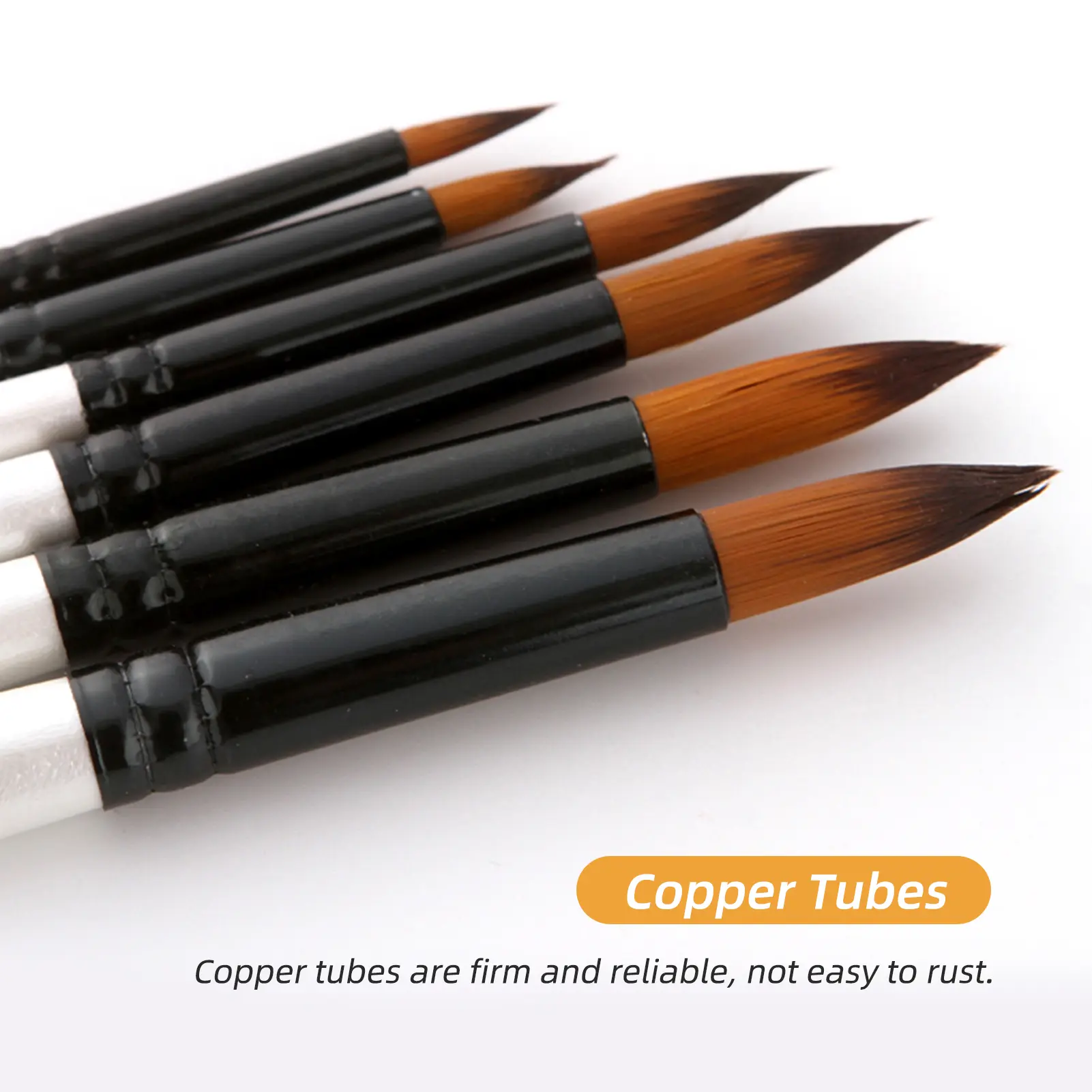 24pcs Draw Paint Brushes Set Kit Artist Paintbrush Round Brushes with Nylon Hair for Artist Painter Students