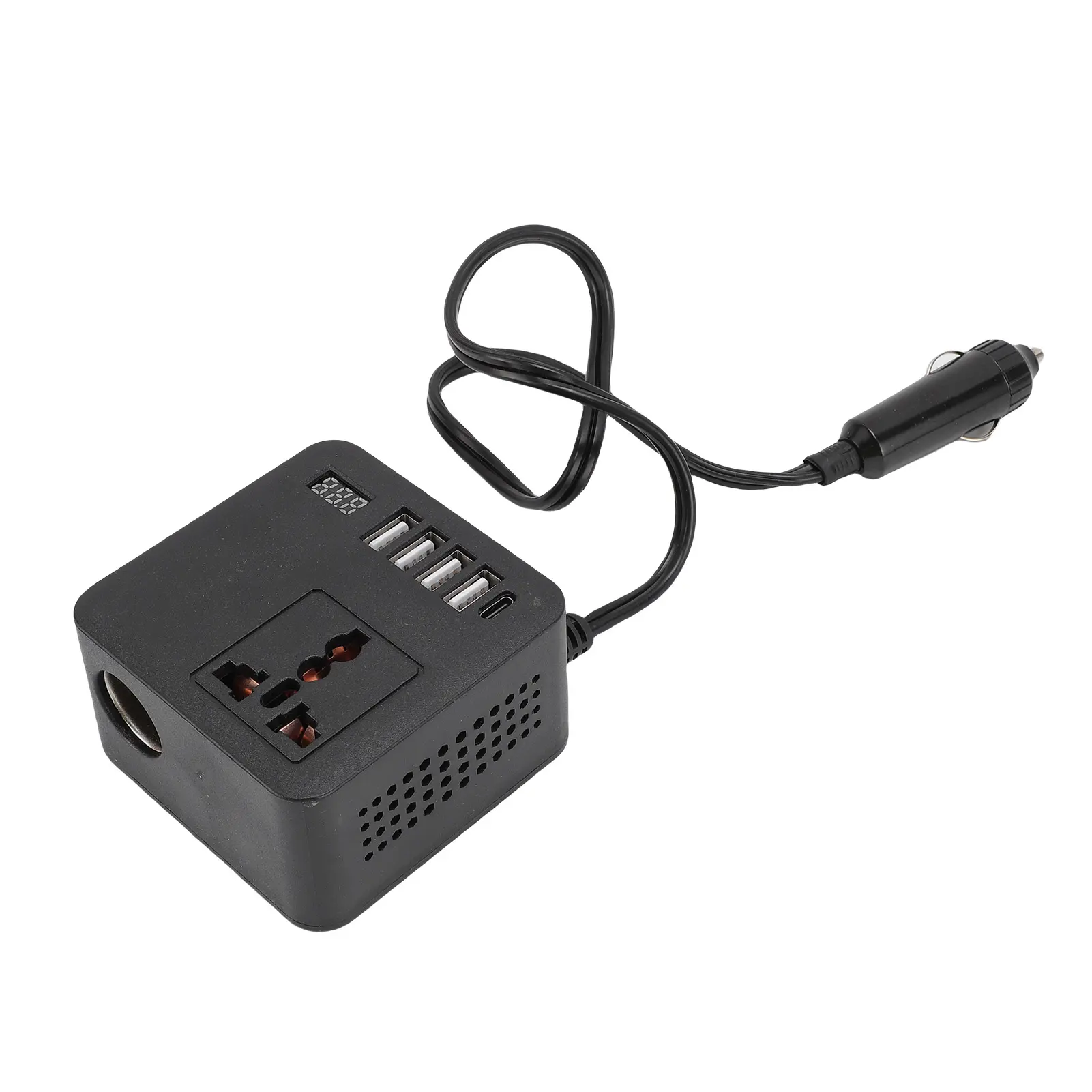 Car  Inverter 4 USB Ports 150W Cigar Lighter Input 12V 24V To 220V 110V Car Adapter Inverter  Socket for Phone