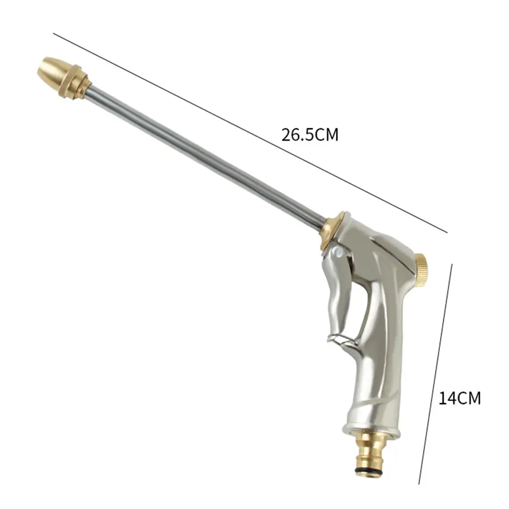 Garden Hose Nozzle High Pressure Car Wash Sprayer Gun Handheld Water Hose Nozzle Adjustable Water Pressure for Watering Plants