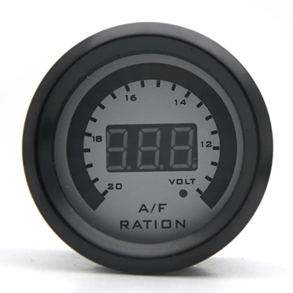 2 in 1 Meter 52MM Narrowband Digital Air Fuel Ratio Gauge Kit 12 V Car Volmeter with O2 Oxygen Sensor Car Modification