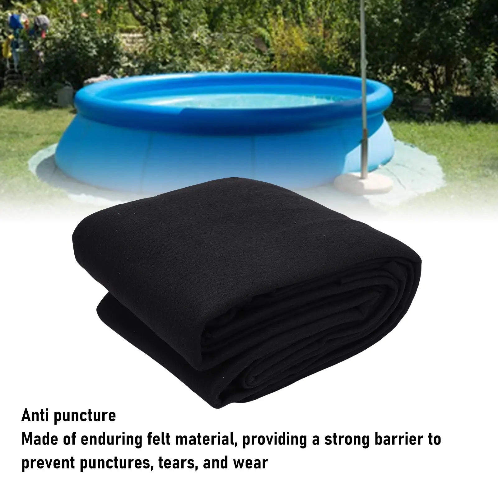 Ground Pool Liner Pool Pad Puncture  Under Pool Padding Thickened Pool Liner Pad for Above Ground Pool
