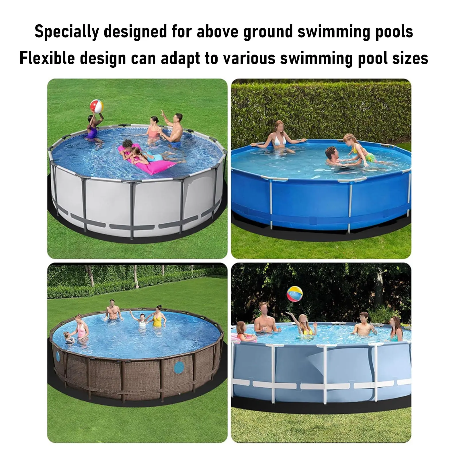 Ground Pool Liner Pool Pad Puncture  Under Pool Padding Thickened Pool Liner Pad for Above Ground Pool