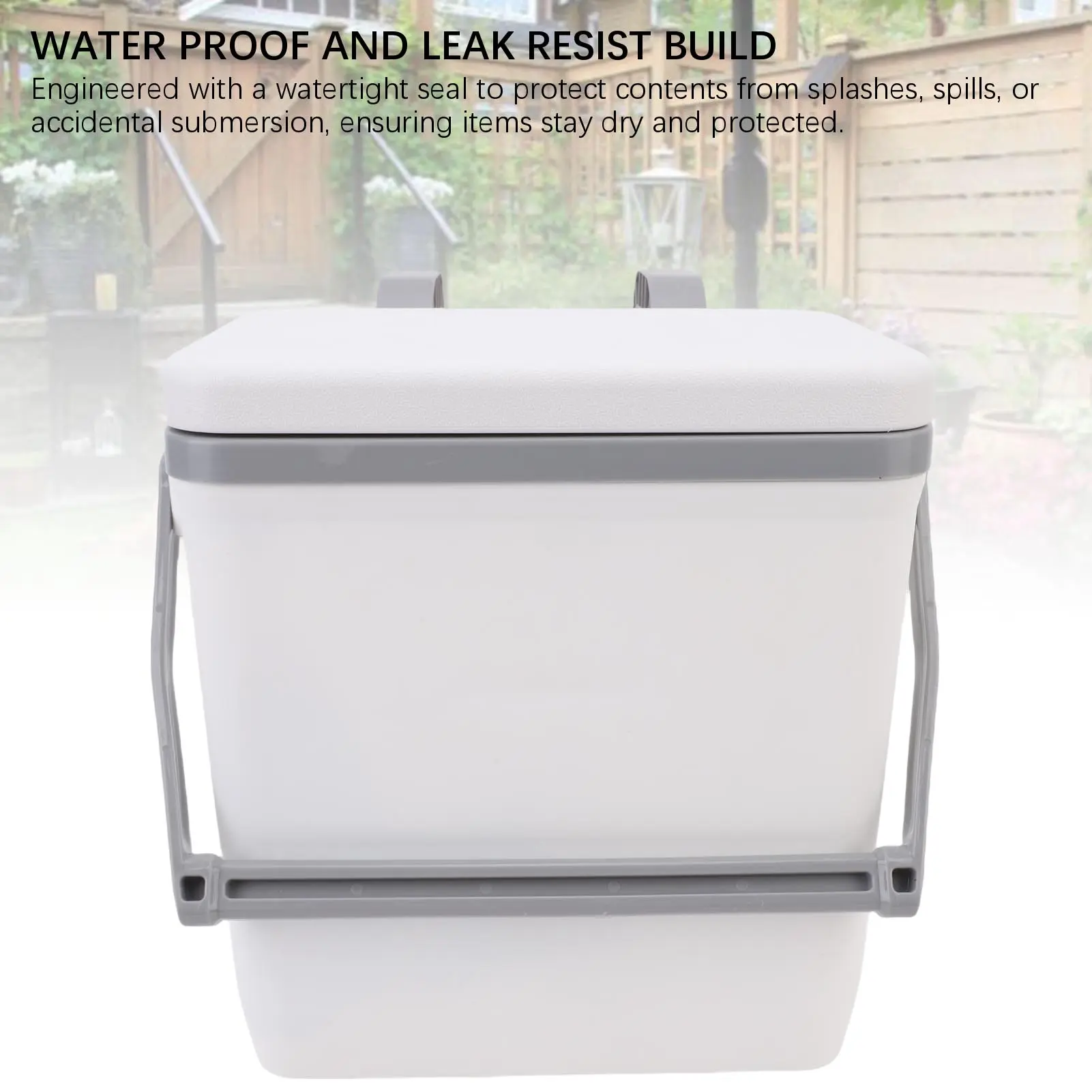 Insulated Hard Cooler with Handle Pool Cooler Portable Water Proof Insulated Poolside Hard Cooler with Handle for Swimming Pool