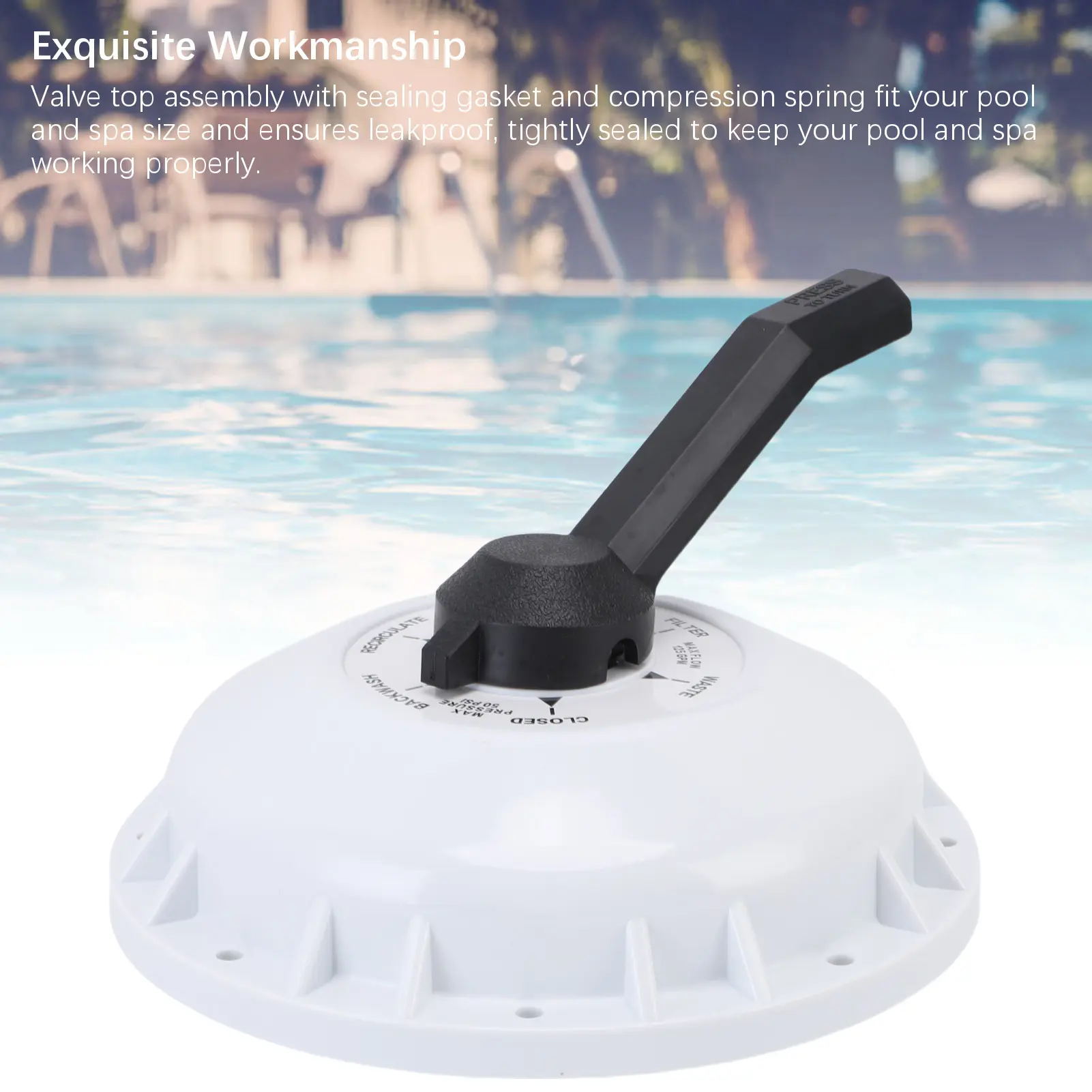 Valve Top Assembly Compression Spring ABS Pool Valve Top Assembly Efficient for Upgrading Replacement for 261142 261049 261050