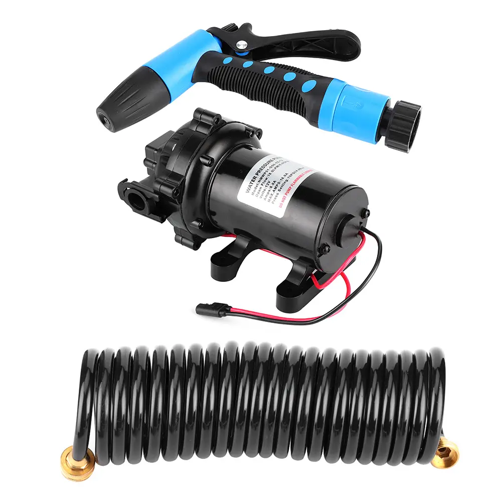Cleaning Accessory Deck Wash Pump Kit Washdown Deck Cleaning Pump Kit 12V Fresh Sea Water  5.0 GPM for Rv Boat Marine