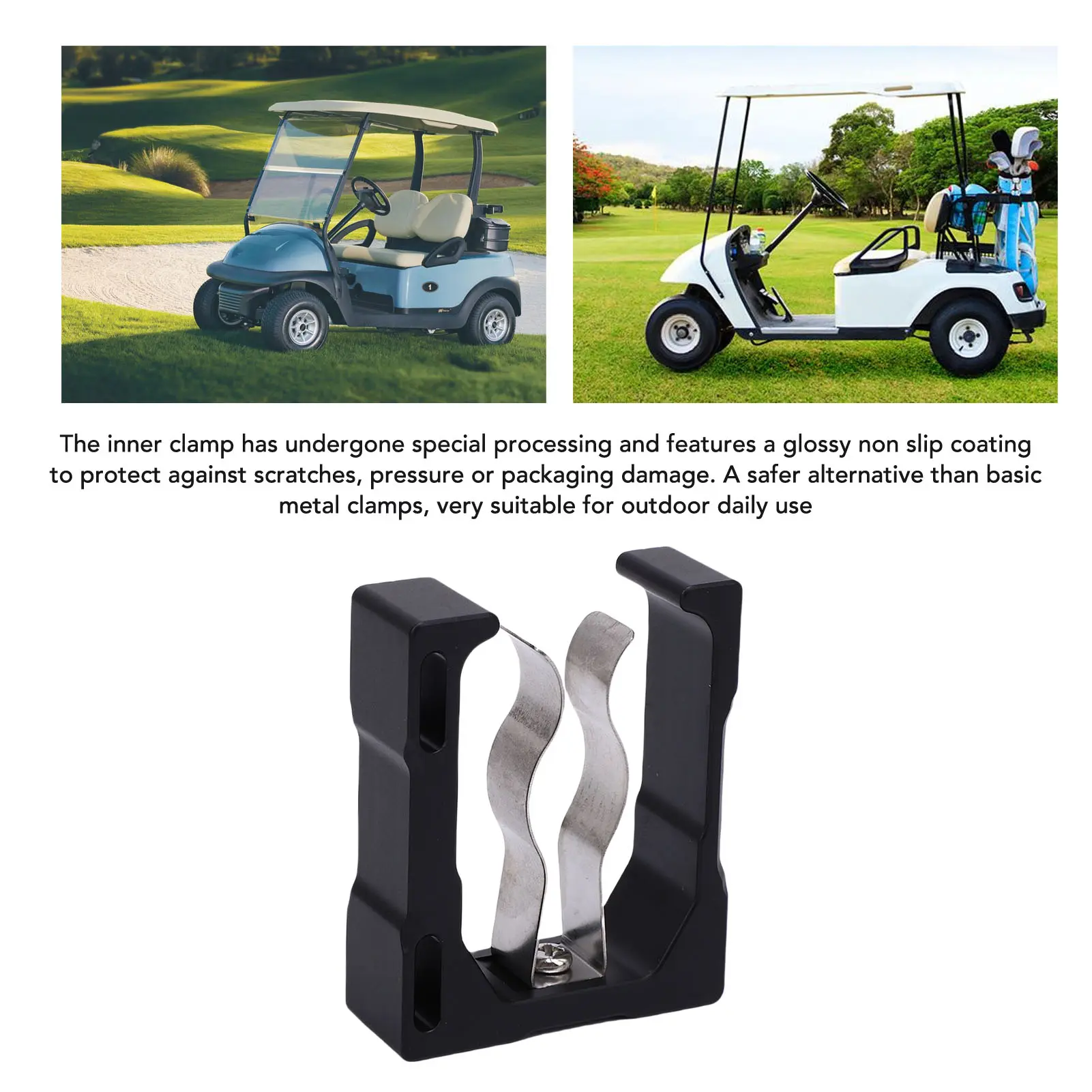 Cart Magnetic Clamp Non Slip Strong Magnetism Portable Stainless Steel Spring Cart Magnetic Holder for Lovers for Fishing Rods